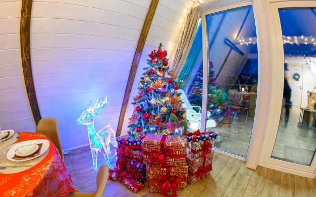 Частный дом дом у озера с чаном и баней