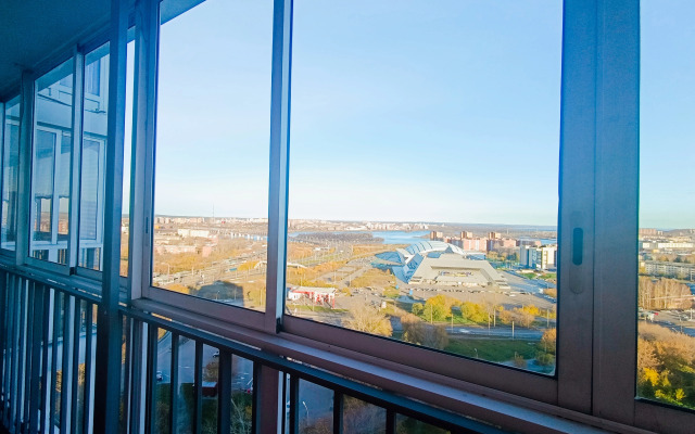 Квартира с видом на ночной город