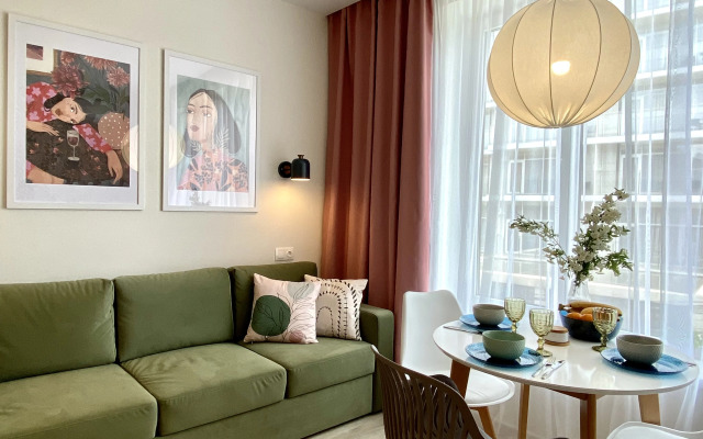 Апартаменты Уютное дизайнерское пространство в 30 метрах от моря