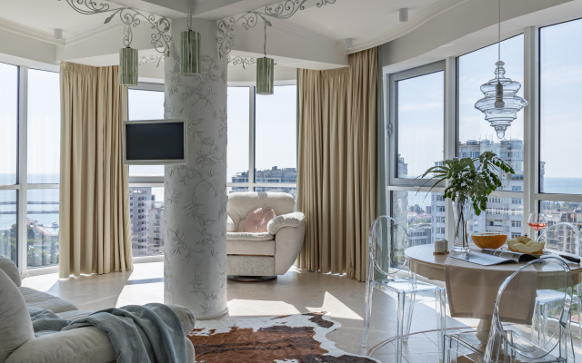 Sochi Tsentr Vid Na More I Zakatyi Flat