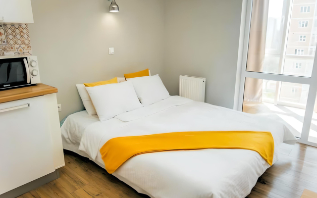 Апартаменты Uzorapart Просторная Евродвушка у Пляжа Алексино с Видом на Закат