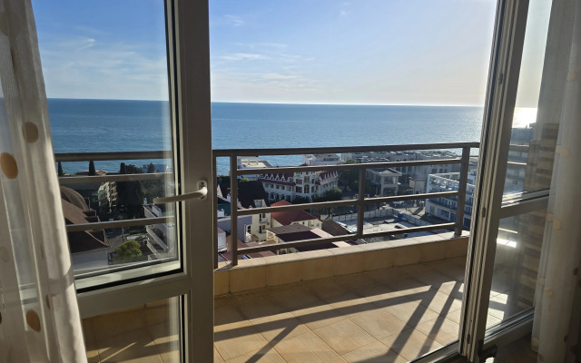 S shikarnym, panoramnym vidom na more Flat