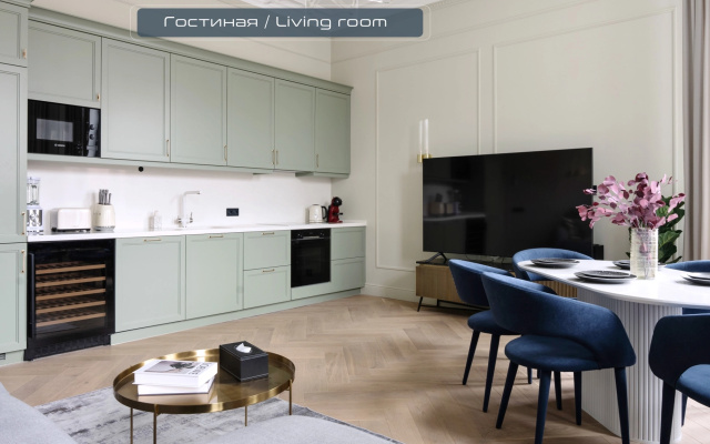 Апартаменты Просторные от PiterApartmnts с Захватывающим Видом на Фонтанку — фото 3