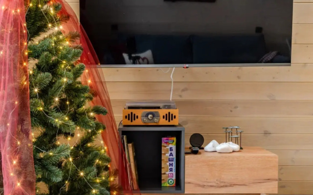 Частный дом А-фрейм Ручей с баней и дровах и чаном