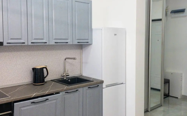 Апартаменты двухкомнатные с двумя кроватями, гардеробной и кухней-гостиной