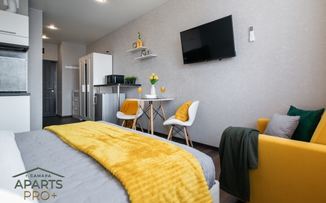 Квартира Aparts Pro Видовая 3-х местная студия с панорамным балконом в ЖК Арго на 12 этаже