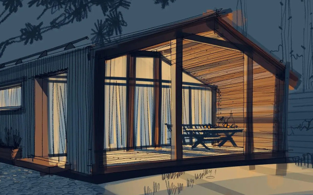 Частный дом Barn House