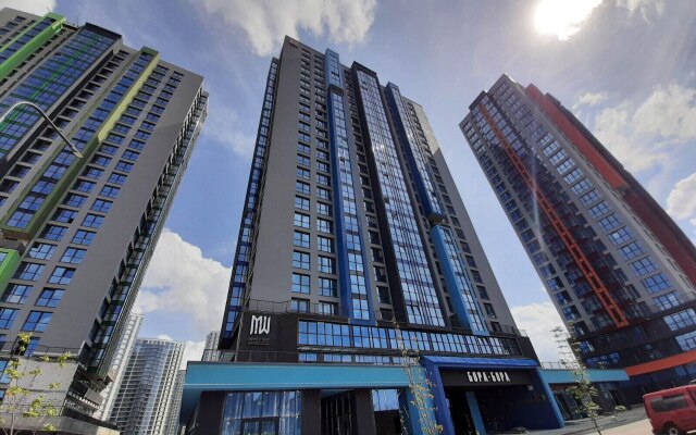 Квартира Студия с дизайнерские ремонтом и панорамным видом