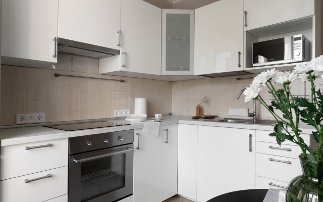 S dizaynerskim remontom na Leninskom prospekte Flat