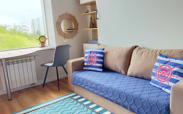 Апартаменты Двухместная студия с кухней Волна