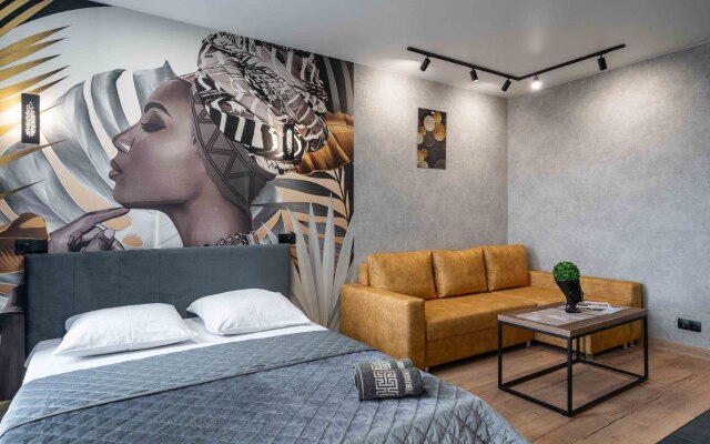 Квартира Студия с дизайнерские ремонтом и панорамным видом