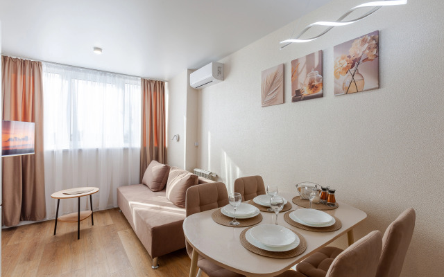 Квартира Гармония Уютная в Центре Города с Отдельной Спальней