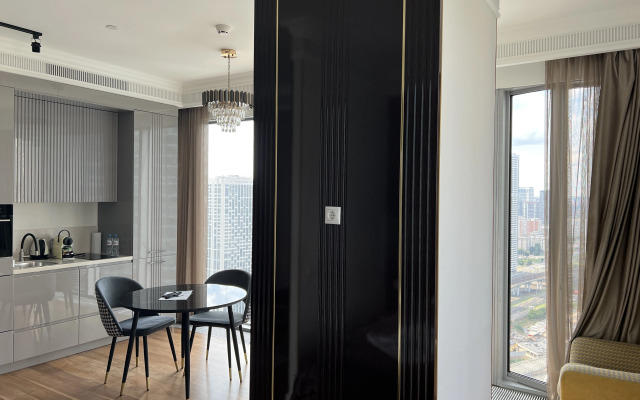 Апартаменты Роскошная Студия с Панорамными Окнами в Москва-Сити