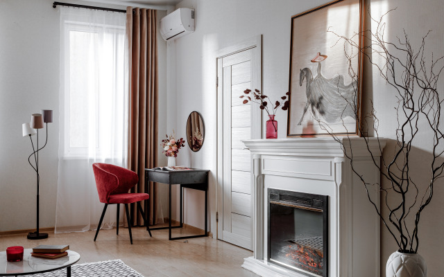 Yevrodvushka Kaminnaya Istoriya V Samom Serdtse Sochi Flat