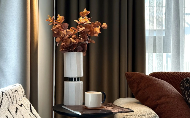 Апартаменты 2+1 Qoople Excellence В55 дизайнерский дуплекс у моря