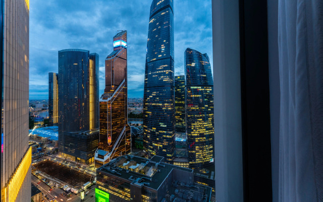 Sky Moscow City s shikarnim vidom na vse bashni Moskva city Apartments