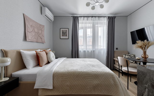 Квартира Студия для 3 человек с панорамными окнами