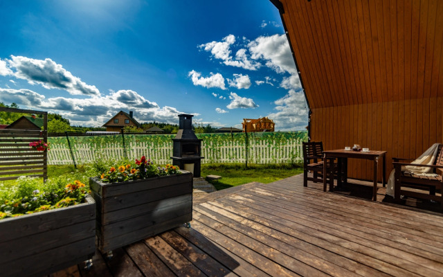 Частный Дом Барнхаус №5 с дровяной баней и горячим Чаном на 6 человек