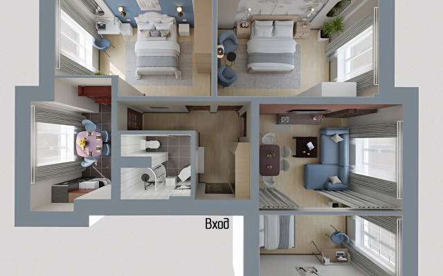 Квартира GM Apartments Гармония в историческом центре