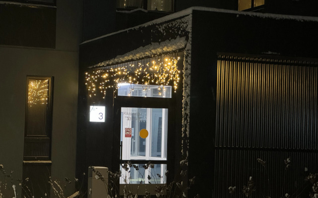 Квартира Студия с камином у парка