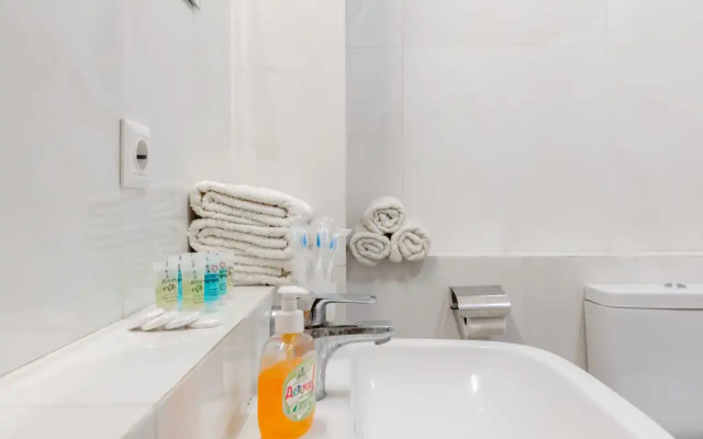 Апартаменты просторные трехкомнатные у ТРЦ MEGA в стиле минимализм