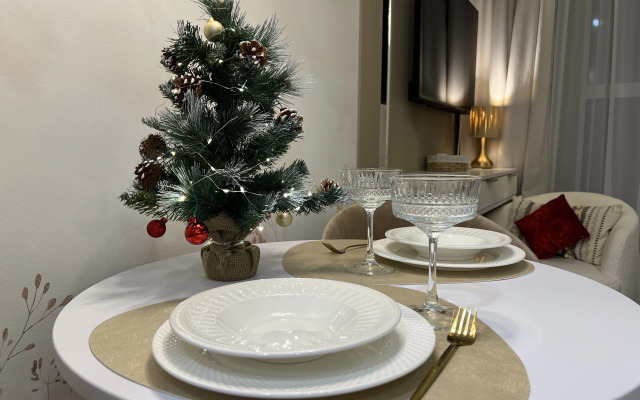 Квартира Эстетичная студия с панорамными окнами рядом с метро