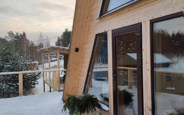 Частный дом A-frame с сауной у Игоры
