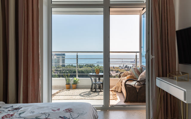 Sochi Tsentr Vid Na More I Zakatyi Flat