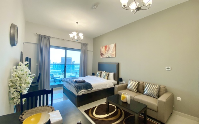 Апартаменты Studio | Burj khalifa & Lake view | Business Bay