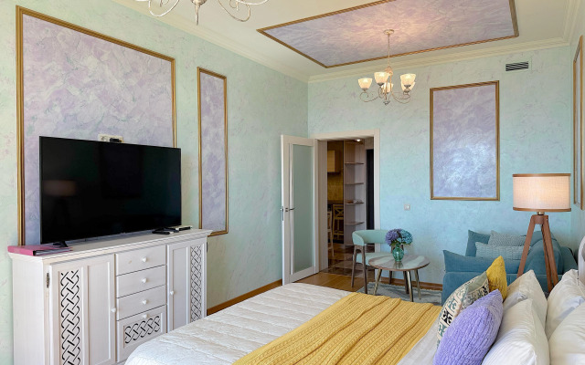 Akvadelyuks u morya, s bassejnom, SPA, plyazhem N834 Apartments