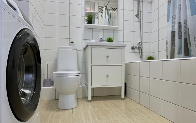 Квартира Уютная и Стильная Студия с Кондиционером в Доме Бизнес-Класса