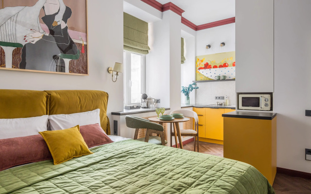 Квартира New Horizon Art Vinil 54 новое пространство с уникальным интерьером и технологиями умного дома