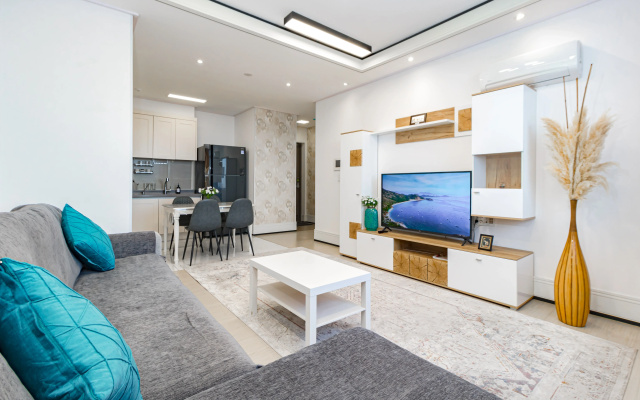Apartamenty Sovremennaa Svetlaa v Odnom iz Prestiznyh Zilyh Kompleksov Goroda