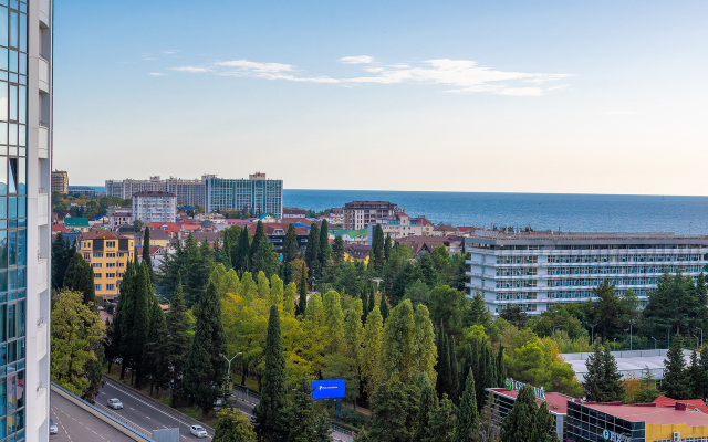 Uyutnye apartamenty Morskaya Simfonya-2 s panoramoy na more, s basseynom na territorii ZHK Apartments