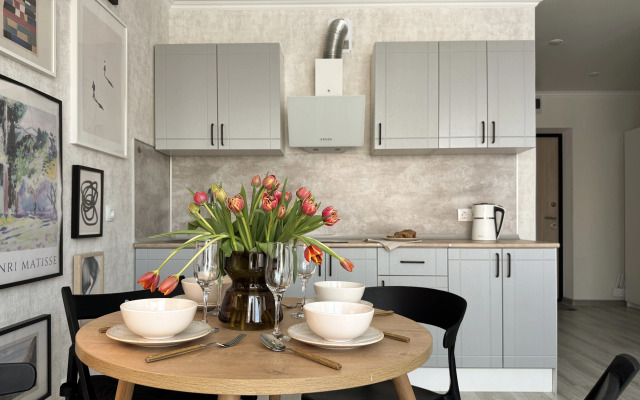 Квартира Современная студия в пяти минутах от Аквапарка Лето Лето