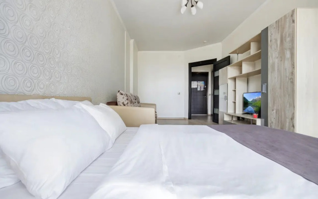 Апартаменты в спокойных тонах ЖК Большой Lounge балкон удобный матрас