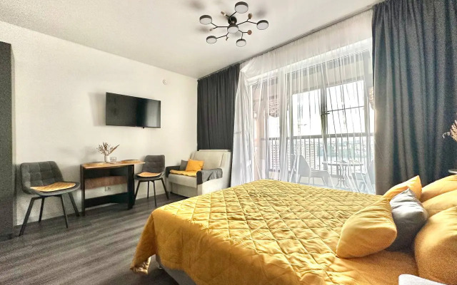 Квартира Уютная студия с видом на Неву