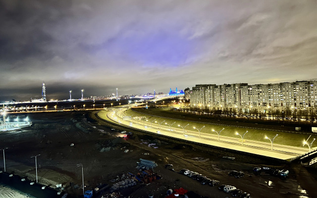 Spacious Euro2k on the 12th floor with a view of the Gulf of Finland