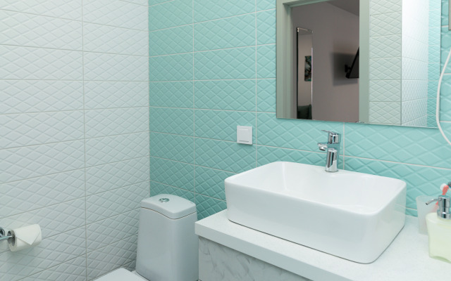 Апартаменты-студия 30 кв.м. с двуспальным диваном и панорамной зоной, 16 этаж