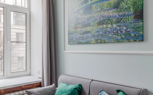 Квартира Современная Студия с Видом на Город