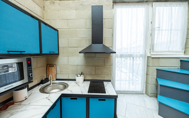 Двухуровневая квартира с сауной Огонь-Вода