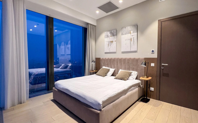 Апартаменты Москва Сити Platinum угловой вид 57 этаж 3 комнаты