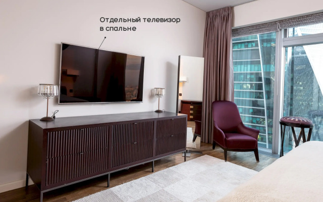 Апартаменты Москва Сити редкий вид золотой угол 3 комнаты