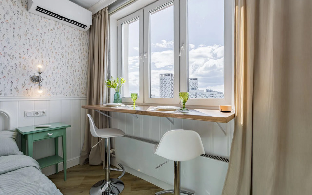 Квартира Студия с видом на реку, уходящую вдаль