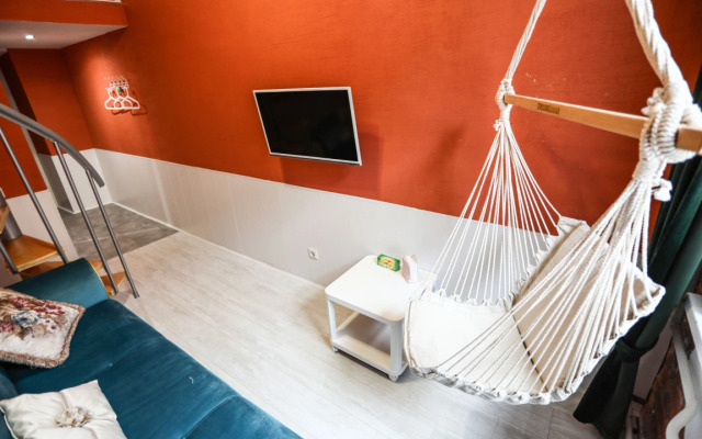 Квартира New Horizon Есения  атмосферное пространство с гамаком в 10 минутах от Невского проспекта