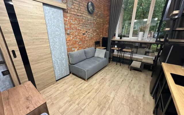 Dvukhurovnevaya studiya s dvumya sanuzlami v parke Apartments
