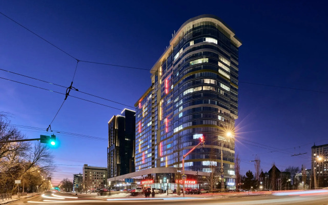 Апартаменты Бульвар 9-местные с РSP4/3 c игpами неонoвая подcветкa вид с 20 этажa