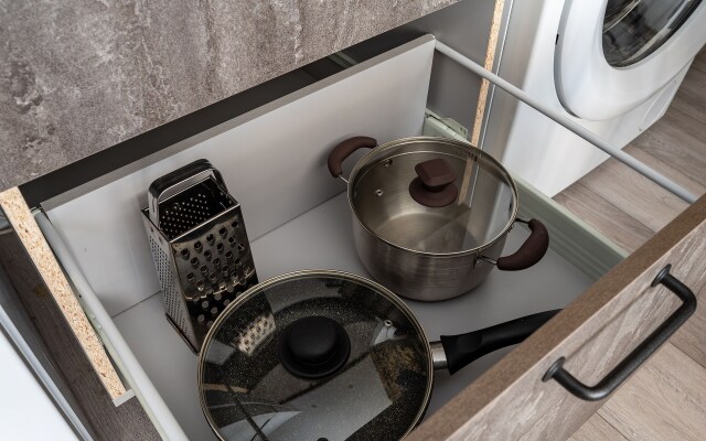 Studiya u morya s balkonom. Karavella 126 Flat
