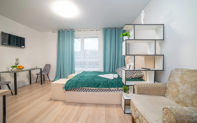 Квартира Уютная студия в 10 мин от ж/д Вокзала для 3 гостей