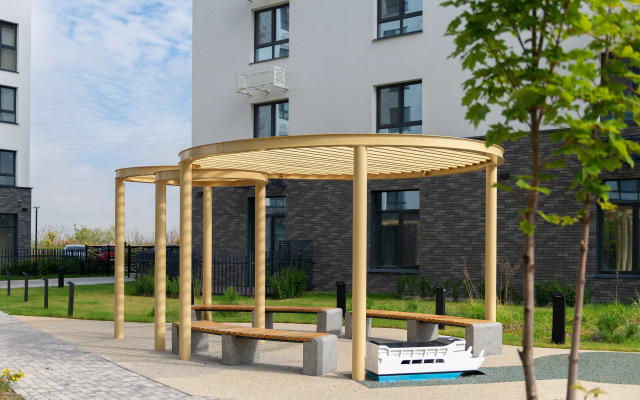 Апартаменты ЖК Акватория возле реки